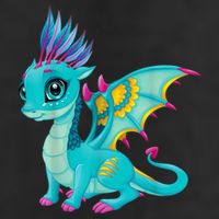 Cute Dragon Design 25L Jumbo Tote