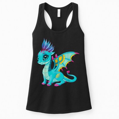 Cute Dragon Design Womens Tank Top