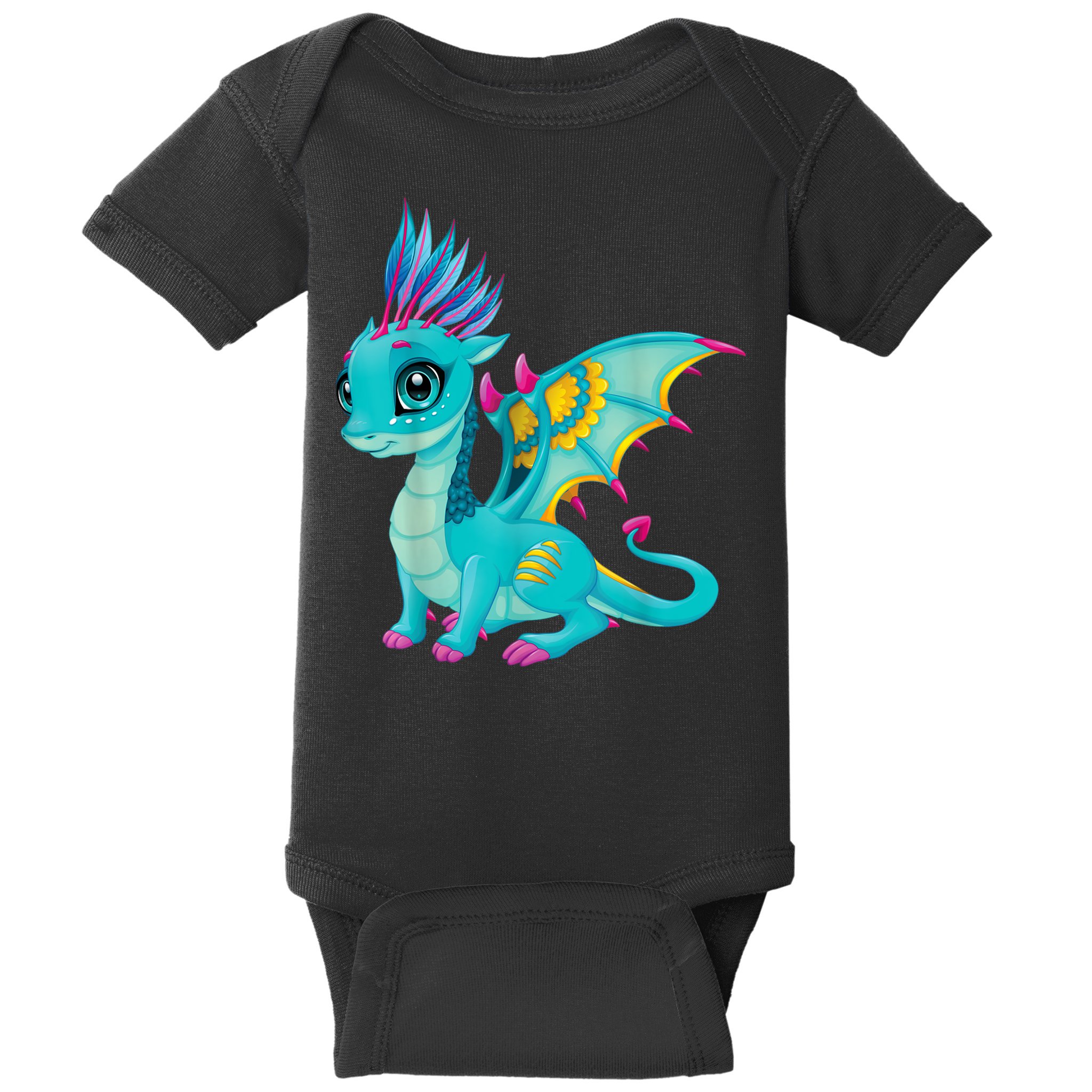 Cute Dragon Design Baby Bodysuit