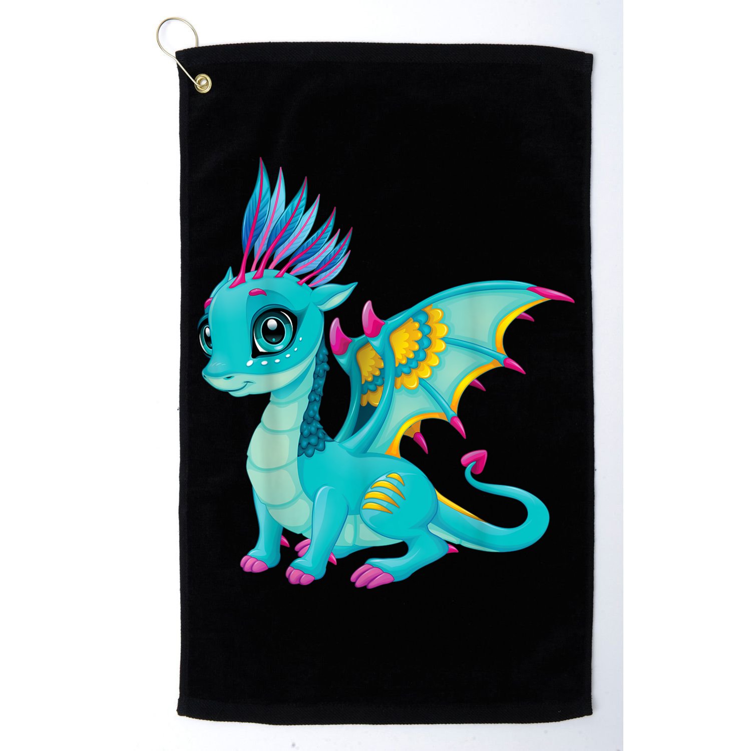 Cute Dragon Design Golf Towel