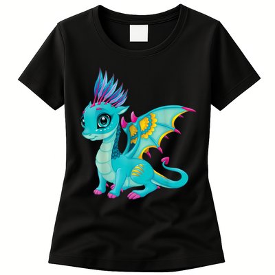 Cute Dragon Design Womens T-Shirt