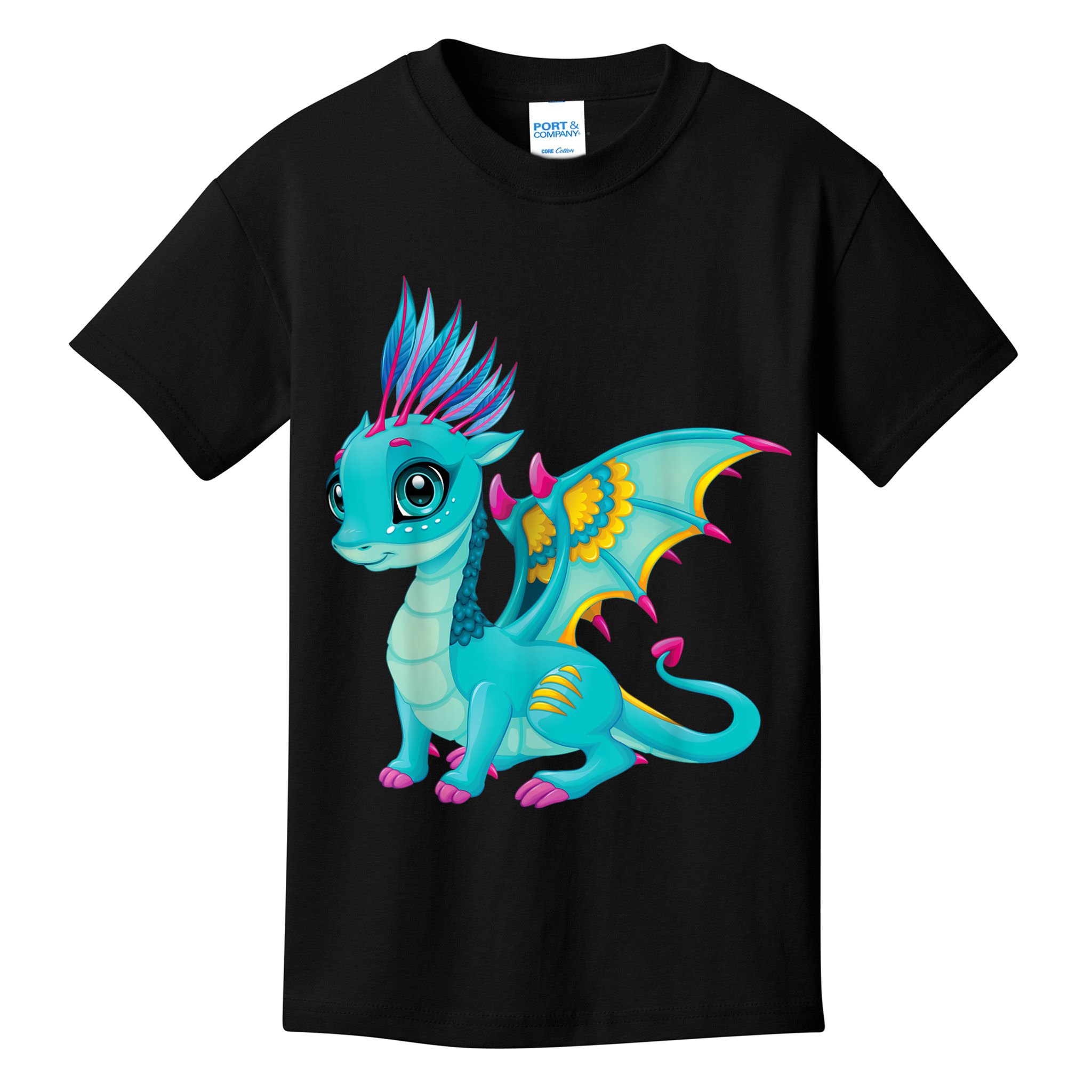 Cute Dragon Design Kids T-Shirt