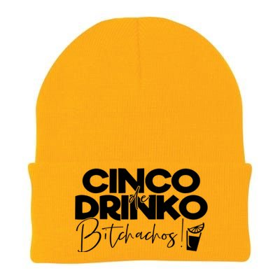 Cinco De Drinko Bitchachos! Knit Cap Winter Beanie