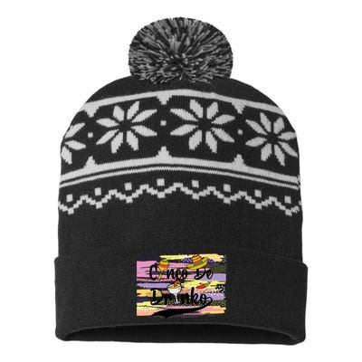 Cinco De Drinko Cinco De Mayo Sub USA-Made Snowflake Beanie