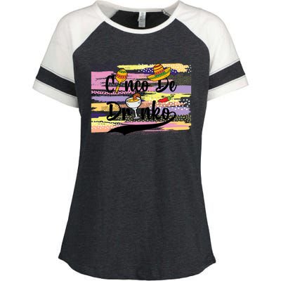 Cinco De Drinko Cinco De Mayo Sub Enza Ladies Jersey Colorblock Tee