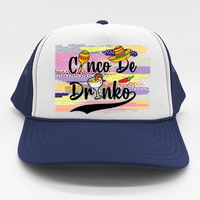 Cinco De Drinko Cinco De Mayo Sub Trucker Hat