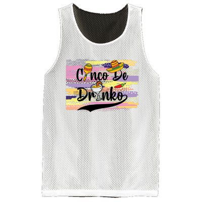 Cinco De Drinko Cinco De Mayo Sub Mesh Reversible Basketball Jersey Tank