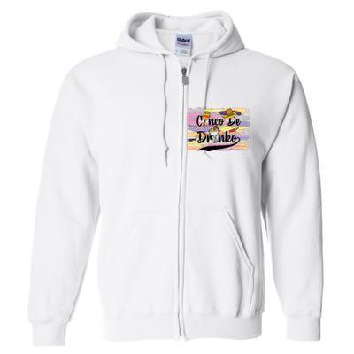 Cinco De Drinko Cinco De Mayo Sub Full Zip Hoodie