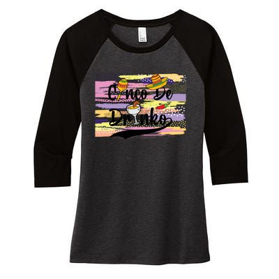 Cinco De Drinko Cinco De Mayo Sub Women's Tri-Blend 3/4-Sleeve Raglan Shirt