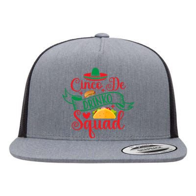 Cinco De Drinko Squad Flat Bill Trucker Hat