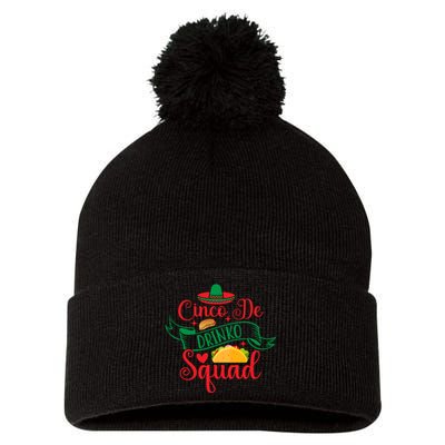 Cinco De Drinko Squad Pom Pom 12in Knit Beanie