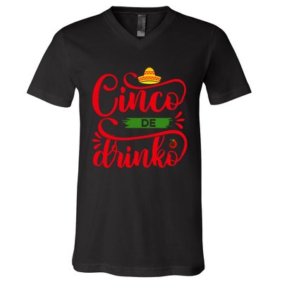 Cinco De Drinko T S V-Neck T-Shirt