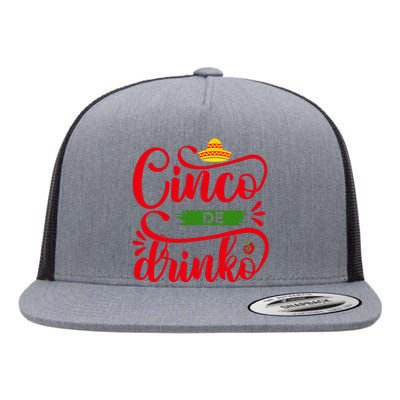 Cinco De Drinko T S Flat Bill Trucker Hat