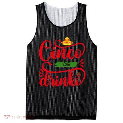Cinco De Drinko T S Mesh Reversible Basketball Jersey Tank