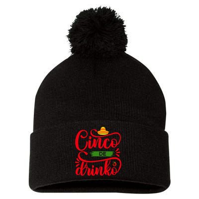 Cinco De Drinko T S Pom Pom 12in Knit Beanie