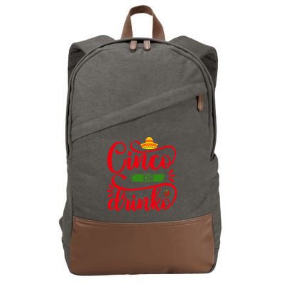 Cinco De Drinko T S Cotton Canvas Backpack