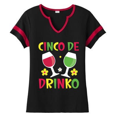 Cinco De Drinko T Ladies Halftime Notch Neck Tee