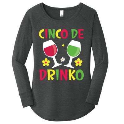 Cinco De Drinko T Women's Perfect Tri Tunic Long Sleeve Shirt