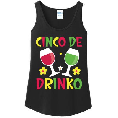 Cinco De Drinko T Ladies Essential Tank