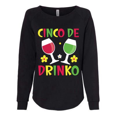 Cinco De Drinko T Womens California Wash Sweatshirt