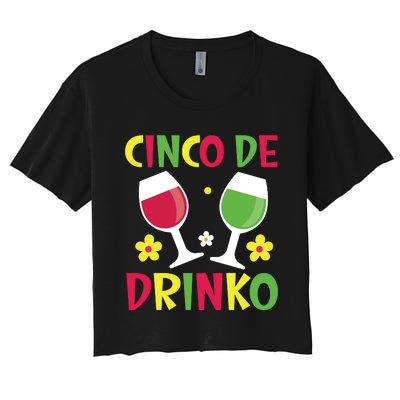 Cinco De Drinko T Women's Crop Top Tee