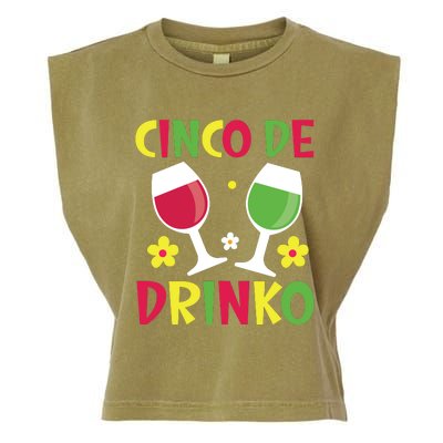 Cinco De Drinko T Garment-Dyed Women's Muscle Tee