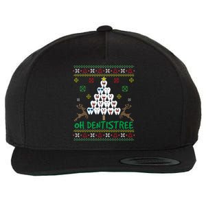 Cool Dentistree Dental Ugly Christmas Dentist Xmas Holiday Gift Wool Snapback Cap