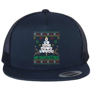 Cool Dentistree Dental Ugly Christmas Dentist Xmas Holiday Gift Flat Bill Trucker Hat