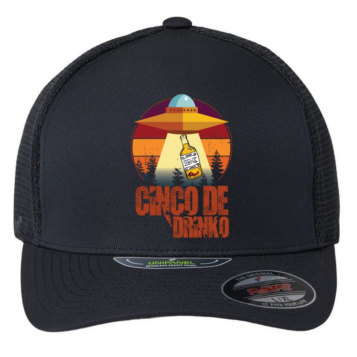 Cinco De Drinko UFO Flexfit Unipanel Trucker Cap