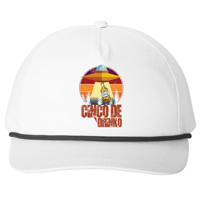 Cinco De Drinko UFO Snapback Five-Panel Rope Hat