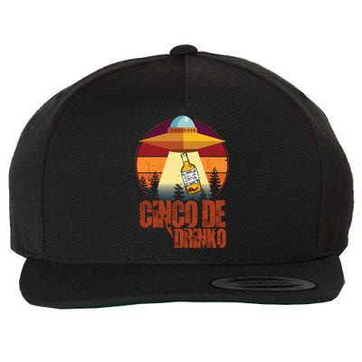 Cinco De Drinko UFO Wool Snapback Cap