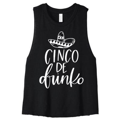 Cinco De Drinko Women's Racerback Cropped Tank