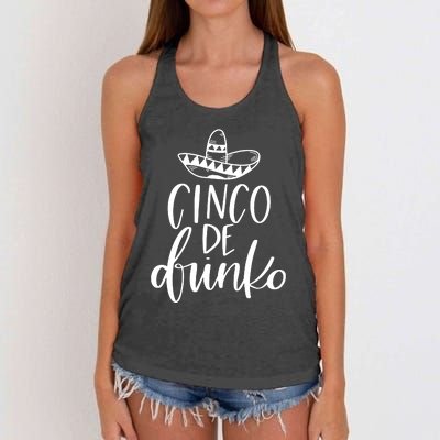 Cinco De Drinko Women's Knotted Racerback Tank