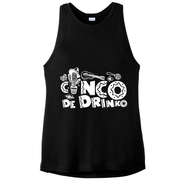 Cinco De Drinko Light Ladies PosiCharge Tri-Blend Wicking Tank
