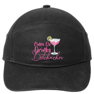 Cinco De Drinko Bitchachos Funny Cinco De Mayo Drinking 7-Panel Snapback Hat