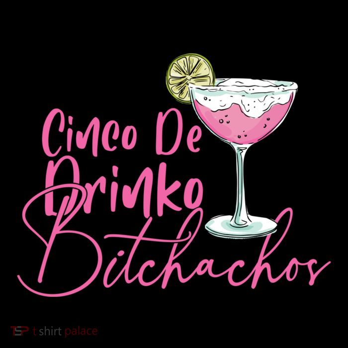 Cinco De Drinko Bitchachos Funny Cinco De Mayo Drinking Drawstring Bag