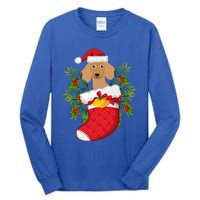 Christmas Daschund Doxie Inside Socks Great Gift Tall Long Sleeve T-Shirt