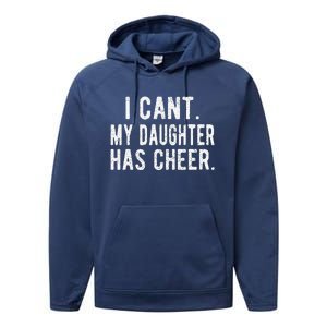 Cheer Dad Daughter Cheerleading Fathers Day Cheerleader Performance Fleece Hoodie