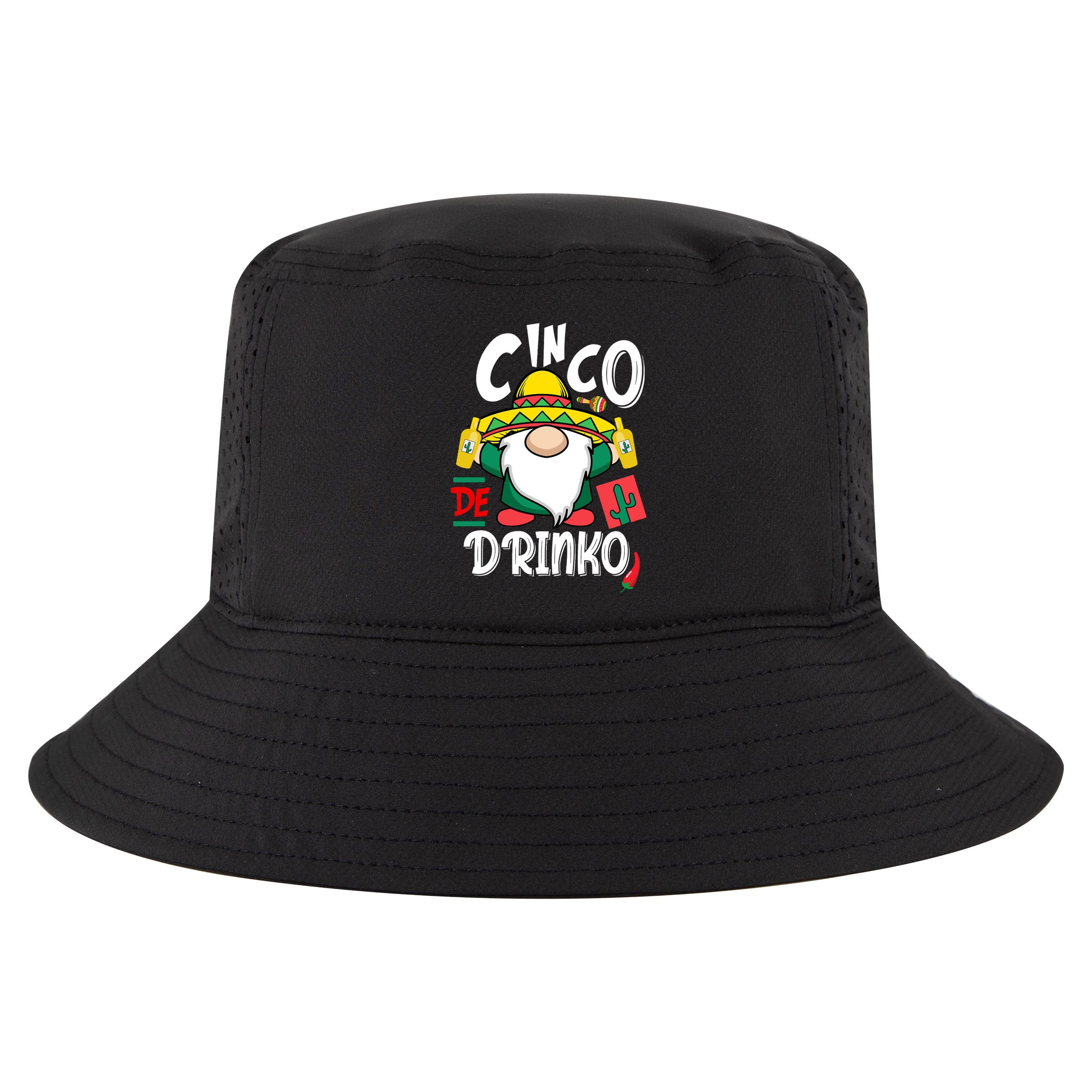 Cinco De Drinko Gnome Cool Comfort Performance Bucket Hat