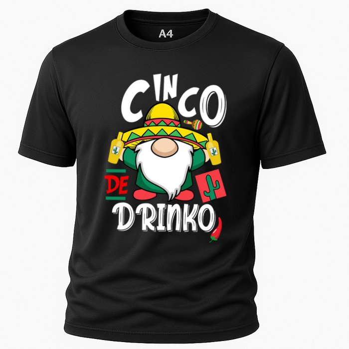 Cinco De Drinko Gnome Cooling Performance Crew T-Shirt