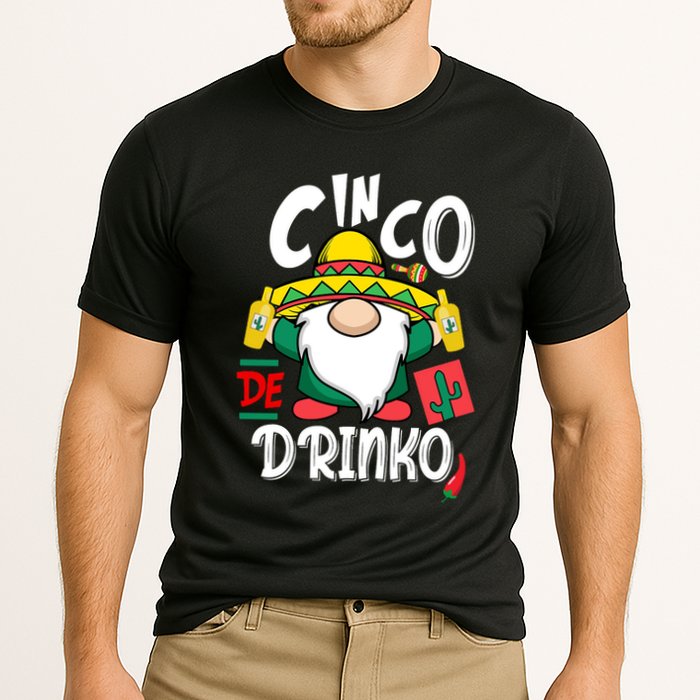 Cinco De Drinko Gnome Cooling Performance Crew T-Shirt
