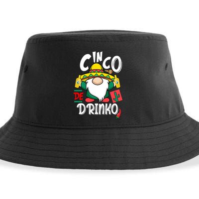 Cinco De Drinko Gnome Sustainable Bucket Hat