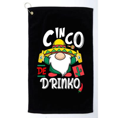 Cinco De Drinko Gnome Golf Towel