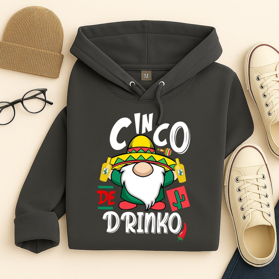 Cinco De Drinko Gnome Hoodie