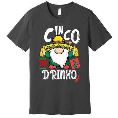 Cinco De Drinko Gnome Premium T-Shirt