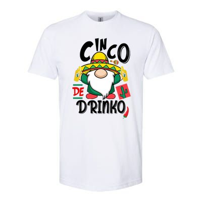 Cinco De Drinko Gnome Softstyle® CVC T-Shirt