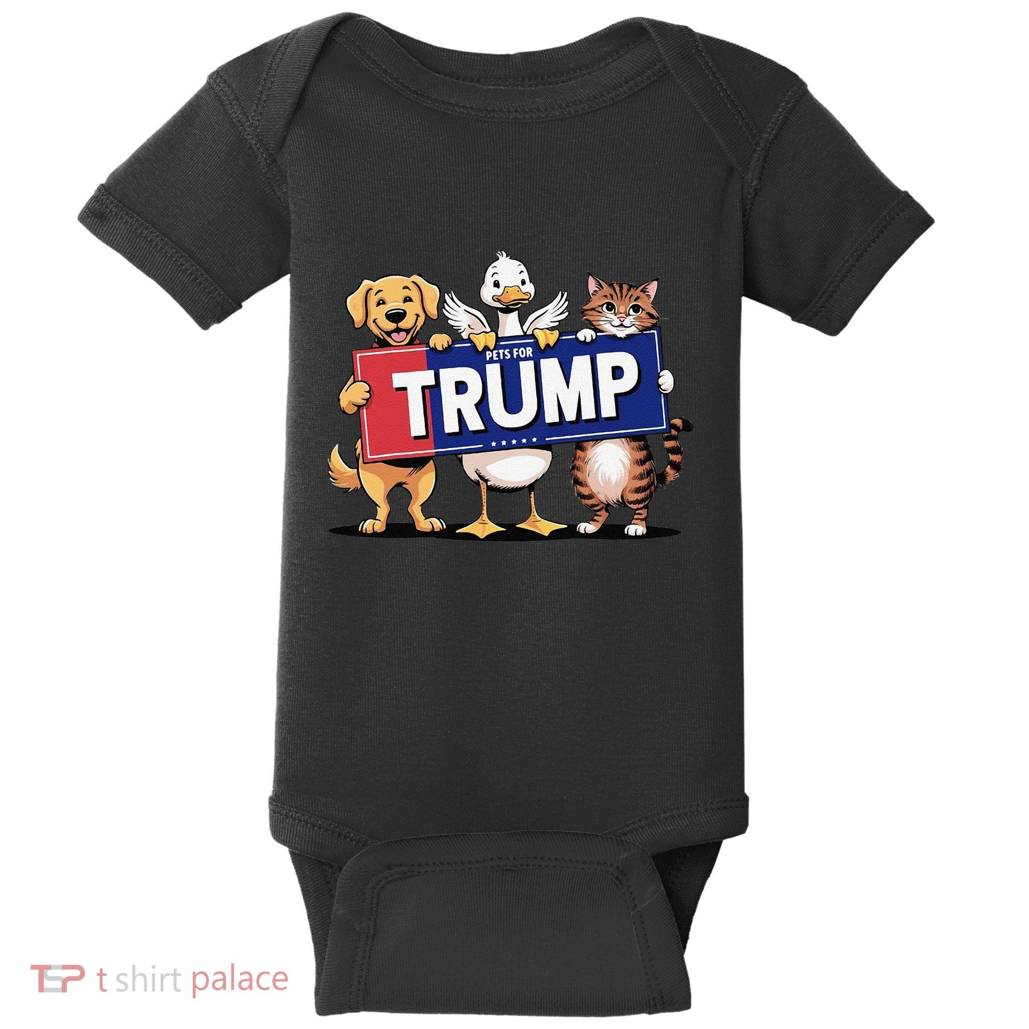Cat Duck Dog Pets For Trump Gift Baby Bodysuit