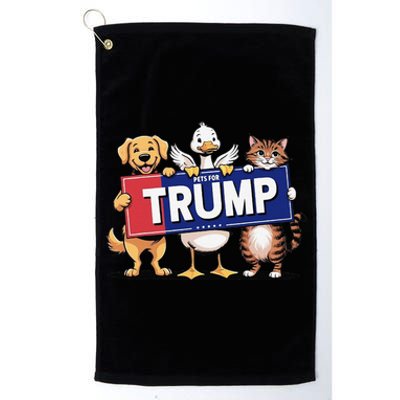 Cat Duck Dog Pets For Trump Gift Platinum Collection Golf Towel