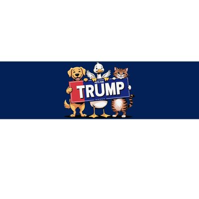 Cat Duck Dog Pets For Trump Gift Bumper Sticker