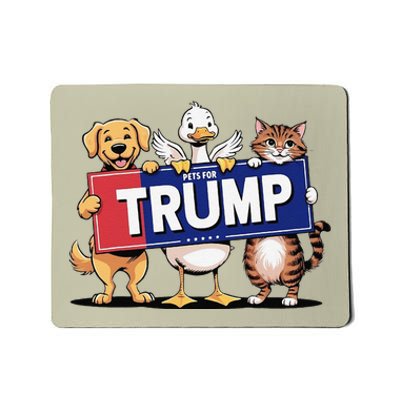 Cat Duck Dog Pets For Trump Gift Mousepad